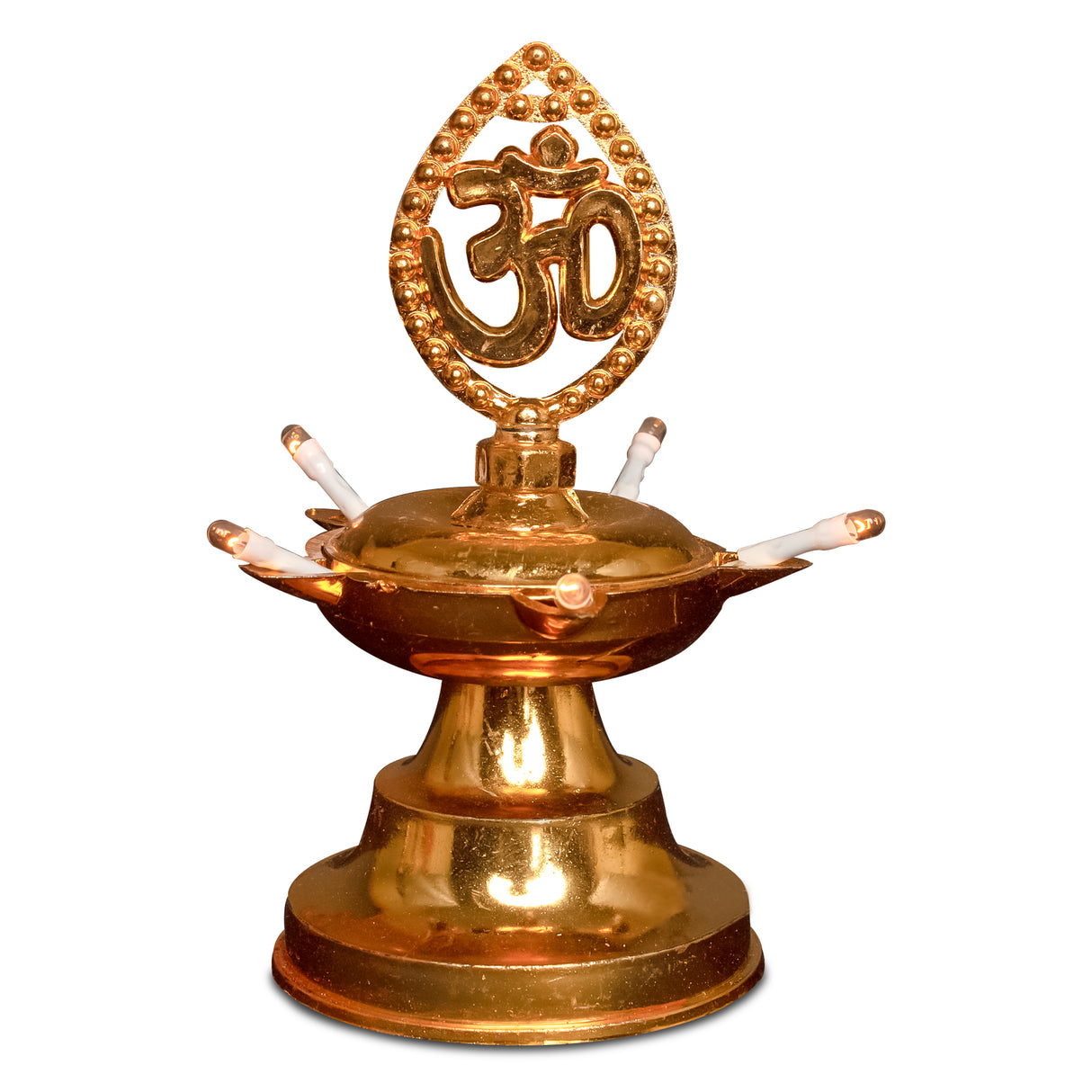 Golden Electric Diya Lamp