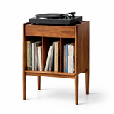 Premium Wooden Accent Cabinet – Modern Storage Unit for Books, Vinyl Records & Stylish Living Spaces