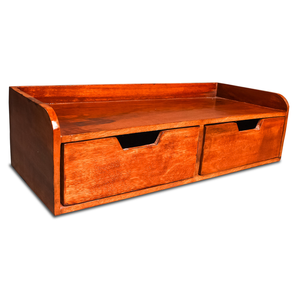 Rustic Floating  Dual Drawers (Brown)