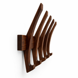 Wooden Wall Mounted Coat Rack – Modern Space Saving Wall Hook Rack for Entryway, Bedroom & Bathroom – Durable Natural Wood Jacket, Hat, Bag & Towel Organizer – Decorative Wall Hanger