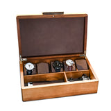 Luxury Acacia Wood Watch Box – Premium Organizer for Watches and Accessories