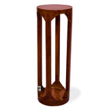 Wooden Modern Round Display Table - Home Accent Furniture(Walnut Brown)