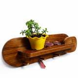 Wall Mounted Entryway Organizer – Key Holder with Shelf, Mail Organizer & Coat Rack for Keys, Letters & Home Storage