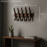 Wooden Wall Mounted Coat Rack – Modern Space Saving Wall Hook Rack for Entryway, Bedroom & Bathroom – Durable Natural Wood Jacket, Hat, Bag & Towel Organizer – Decorative Wall Hanger