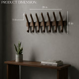 Wooden Wall Mounted Coat Rack – Modern Space Saving Wall Hook Rack for Entryway, Bedroom & Bathroom – Durable Natural Wood Jacket, Hat, Bag & Towel Organizer – Decorative Wall Hanger