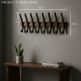 Wooden Wall Mounted Coat Rack – Modern Space Saving Wall Hook Rack for Entryway, Bedroom & Bathroom – Durable Natural Wood Jacket, Hat, Bag & Towel Organizer – Decorative Wall Hanger