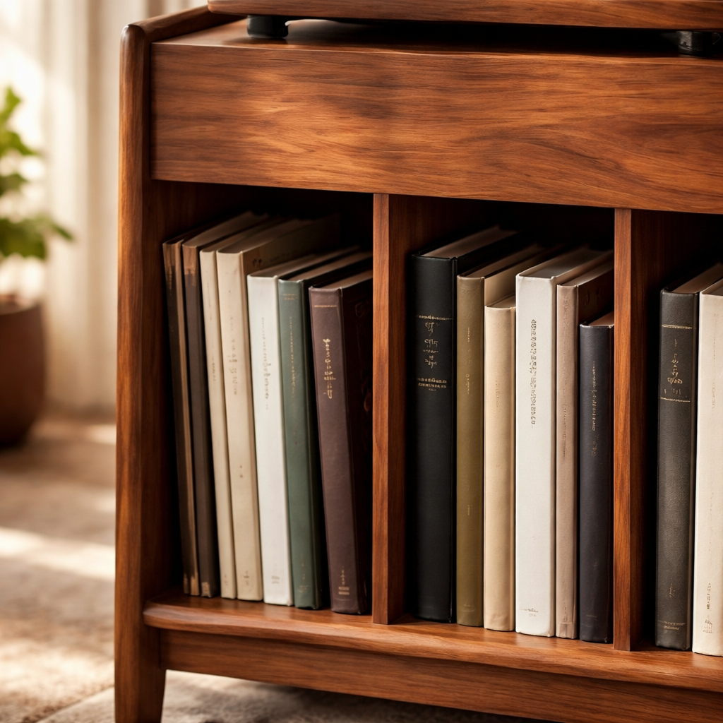 Premium Wooden Accent Cabinet – Modern Storage Unit for Books, Vinyl Records & Stylish Living Spaces