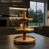 DIY 3 Tier Wooden Serving Stand – Rustic Dessert Tower for Cakes, Snacks & Fruits – Handmade Serving Tray for Parties & Home Decor
