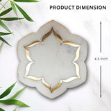 Stylish White Marble Coasters