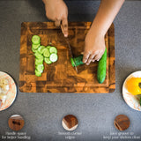 Salebrate Premium Teak End Grain Cutting Board – Extra Thick Butcher