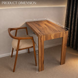 Wall Mounted Folding Table Wooden – Foldable Desk for Study, Dining, Work, Laptop Table for Small Spaces & Home