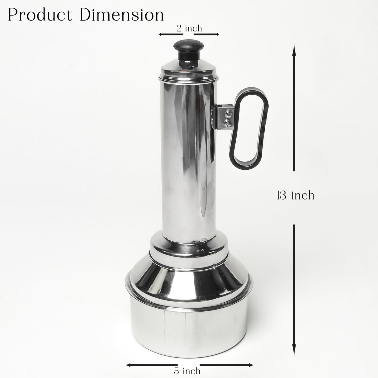 𝗦𝗮𝗹𝗲𝗯𝗲𝗿𝗮𝘁𝗲 Stainless Steel Puttu Maker – Traditional Puttu Kudam – Ideal for Soft, Fluffy Puttu Rice Cakes