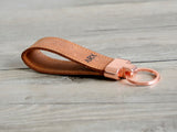 Handcrafted Custom Leather Keychain