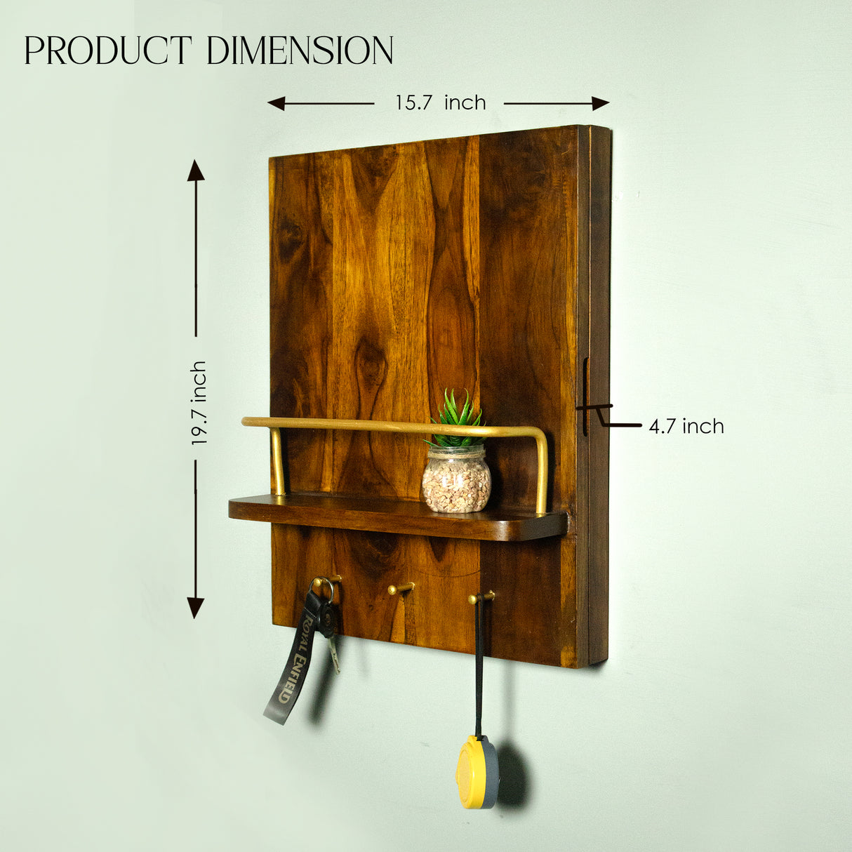 Solid Wood Meter Board Cover with Easy-Open Door & Multi-Purpose Shelf – Decorative Concealment Panel
