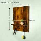 Solid Wood Meter Board Cover with Easy-Open Door & Multi-Purpose Shelf – Decorative Concealment Panel