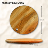 Durable Round Acacia Cutting Board – Handcrafted Wooden Kitchen Essential