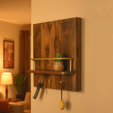 Solid Wood Meter Board Cover with Easy-Open Door & Multi-Purpose Shelf – Decorative Concealment Panel