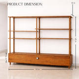 Designer Wooden Bookcase with Storage | Space Saving Shelving Unit for Modern Interiors