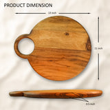 Handcrafted Acacia Round Cutting Board – Durable Chopping & Serving Essential