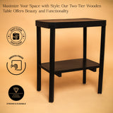 Versatile and Stylish Modern Two-Tier Rectangular Table for Home Furniture and Elegant Design