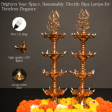 Electric Diya Pooja LED Light For Mandir Home Decor (Pack of 2)