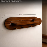 Wall Mounted Entryway Organizer – Key Holder with Shelf, Mail Organizer & Coat Rack for Keys, Letters & Home Storage