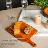 Durable Wooden Chopping Board with Handle – Kitchen Prep Serving Board