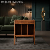 Premium Wooden Accent Cabinet – Modern Storage Unit for Books, Vinyl Records & Stylish Living Spaces