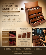 Multi-Drawer Wooden Cosmetic Storage Box | Makeup Organizer for Vanity & Dressing Table