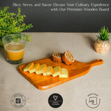 Durable Wooden Chopping Board with Handle – Kitchen Prep Serving Board