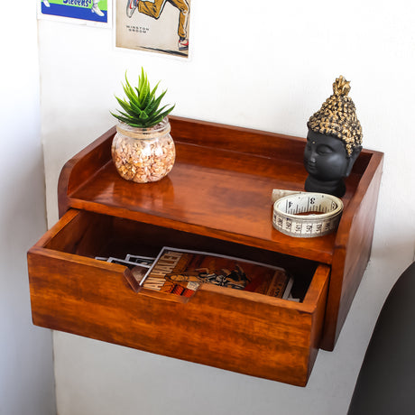 Elegant Wooden Drawer for Stylish & Organized Storage (Brown)