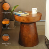 Rustic Wooden Side Table (16"x16"x18")