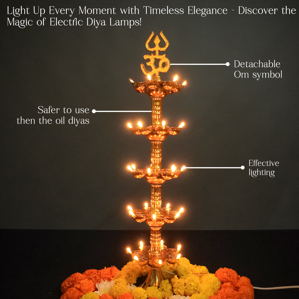 Electric Diya Pooja LED Light for Home Decor