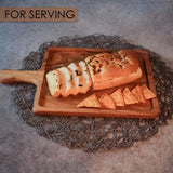 Serving Platter with Handle – Rustic & Durable Tray for Cheese, Snacks, & Appetizers