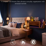 Handmade Wooden Wall Mounted Drawer – Floating Bedside Storage Drawer for Bedroom & Home Décor