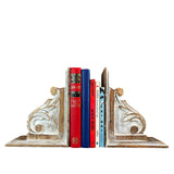 Premium Rustic Wooden Bookends