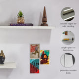 Wooden DIY Floating Wall Shelf Set of 2