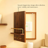 Solid Wood Meter Board Cover with Easy-Open Door & Multi-Purpose Shelf – Decorative Concealment Panel