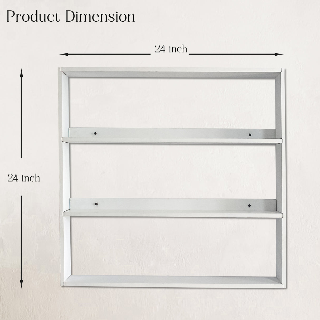 Wooden 3 Tier DIY Floating Wall Shelf Modern Rack Design