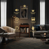Premium Wooden Accent Cabinet – Modern Storage Unit for Books, Vinyl Records & Stylish Living Spaces
