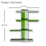 Modern Wooden Floating DIY Wall Shelf (Green)