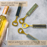 Stylish White Quartz Bottle Opener Set of 4