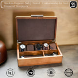 Luxury Acacia Wood Watch Box – Premium Organizer for Watches and Accessories