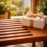 Premium Solid Maple Wood Bench Table – Modern Teak Finish Outdoor Coffee Table for Balcony, Patio & Living Room – Durable Weather-Resistant Furniture