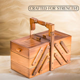 Premium Wooden Toolbox Organizer - Durable, Stylish & Multi-Compartment Storage Solution