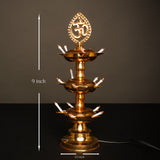 Golden Electric Diya Lamp