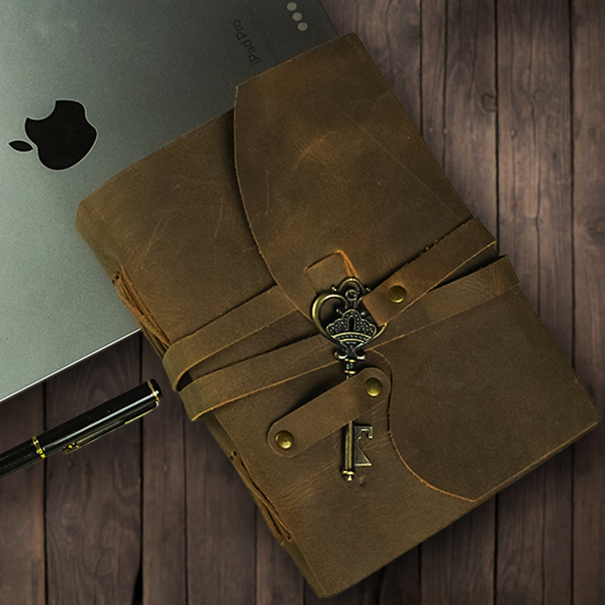 Elegant Leather Key Journal