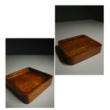 Premium Walnut Desk Docking Station – Handcrafted Wooden Organizer for Phone, Glasses & Daily Essentials