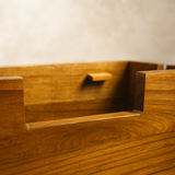 Handcrafted Wooden Cable Management Box - Premium Power Strip & Wire Organizer for Desk and Bedside