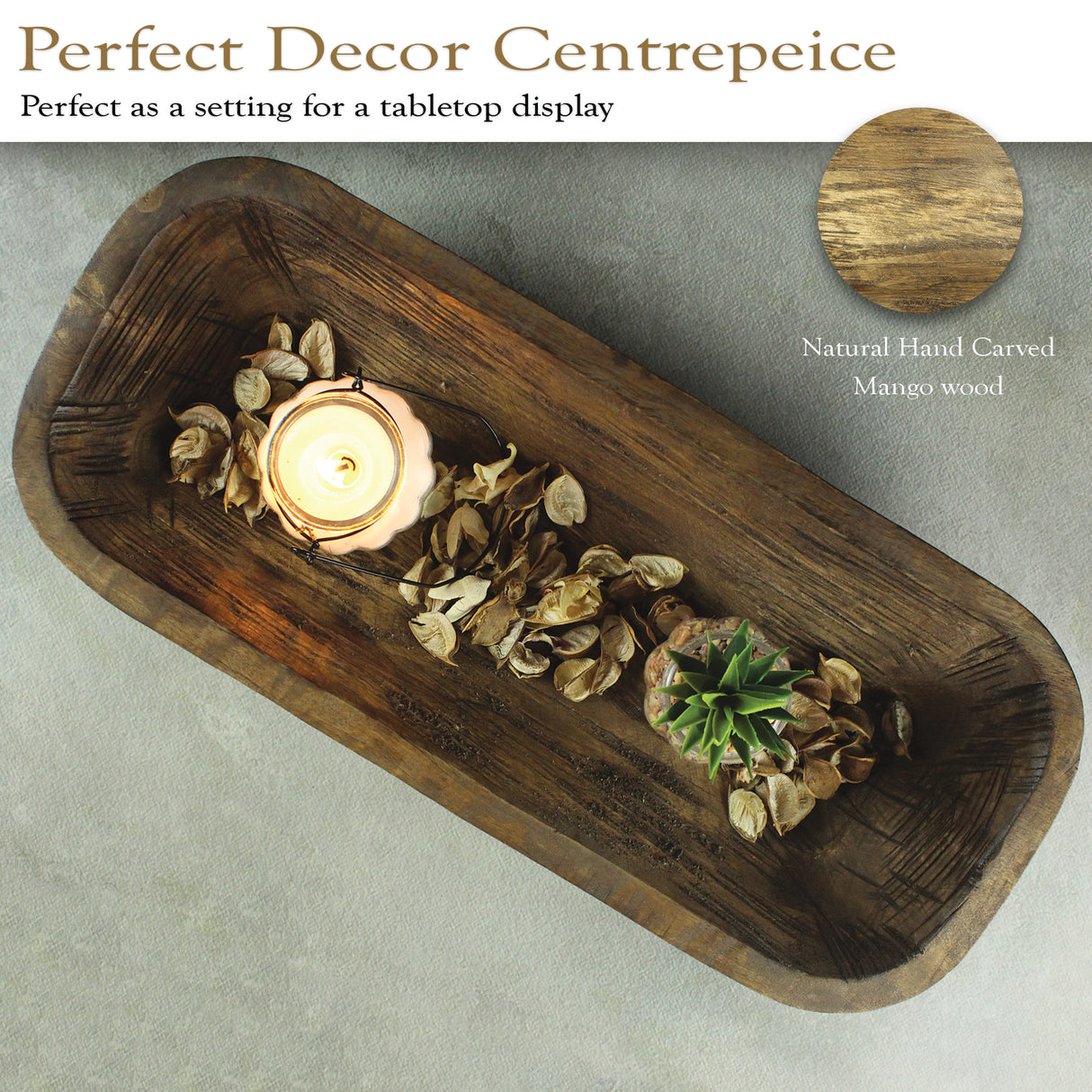 Artisan Handcrafted Wooden Dough Bowl for Stylish Home Décor and Storage Solutions